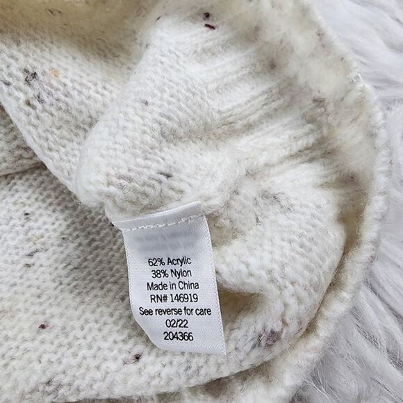 Cozy Sweater Women's XL Croft & Barrow Crewneck Sweater in Lilac Fairisle New - Picture 6 of 6